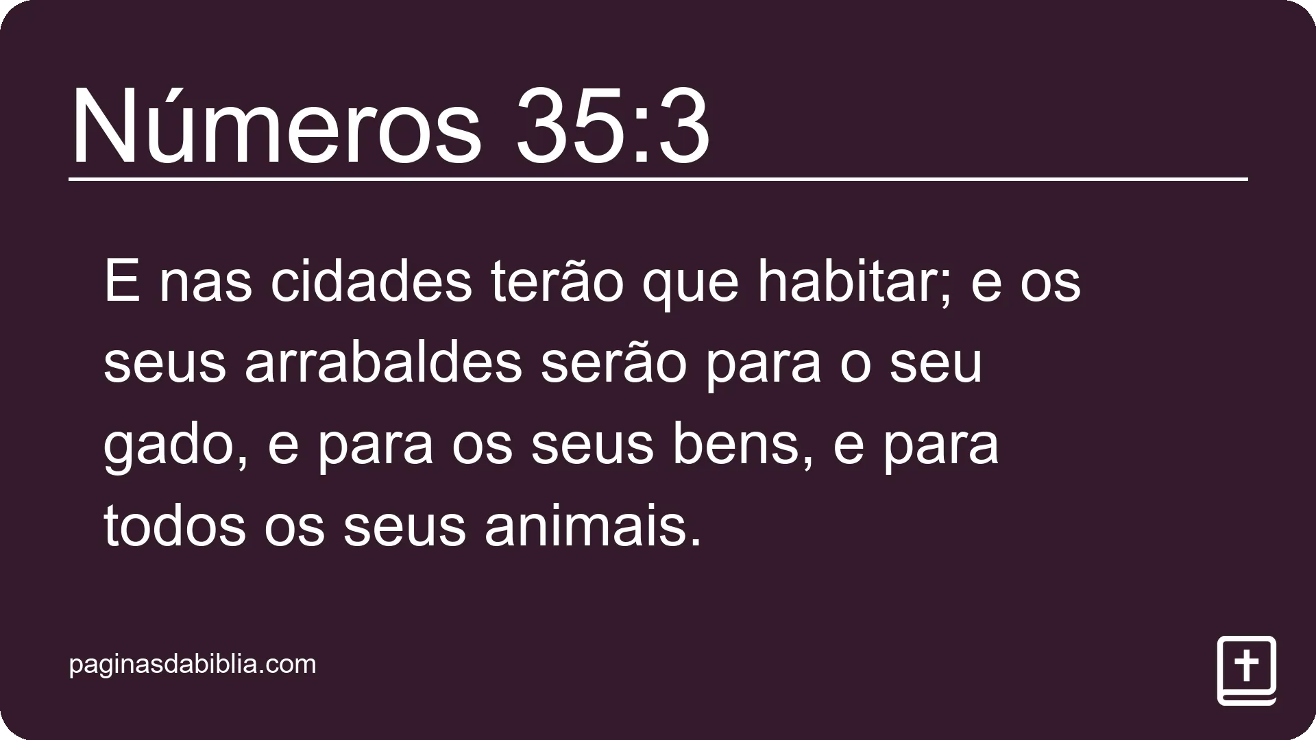 Números 35:3