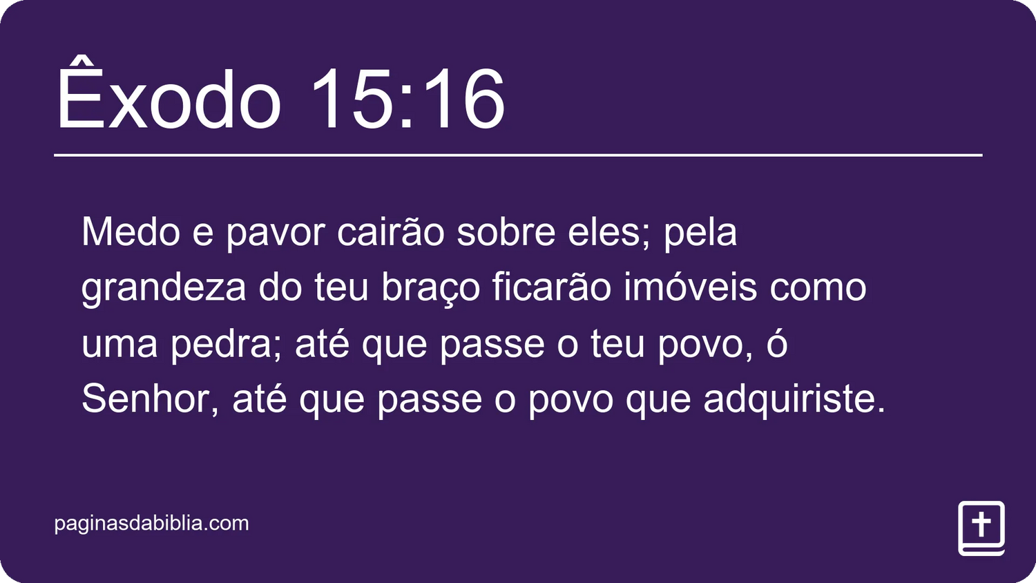 Êxodo 15:16