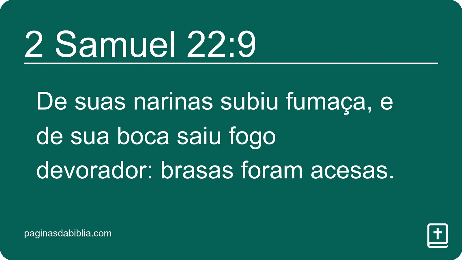 2 Samuel 22:9