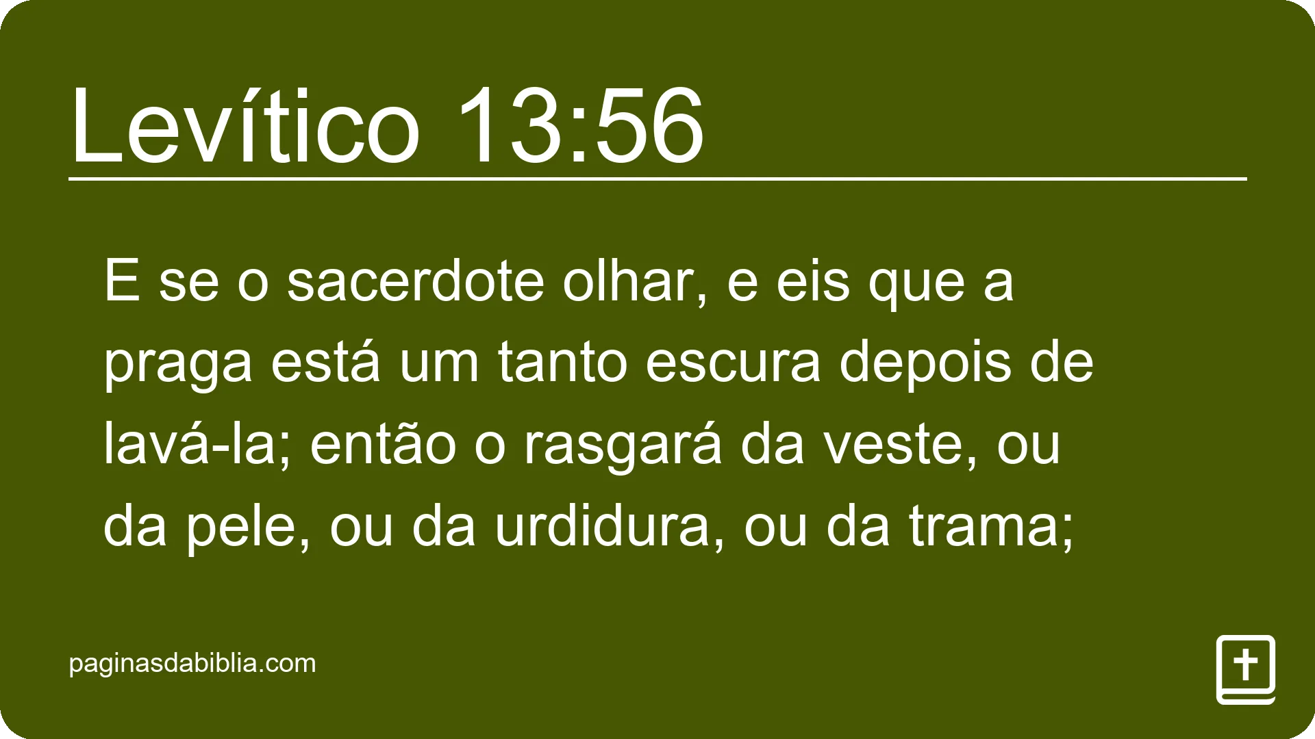 Levítico 13:56