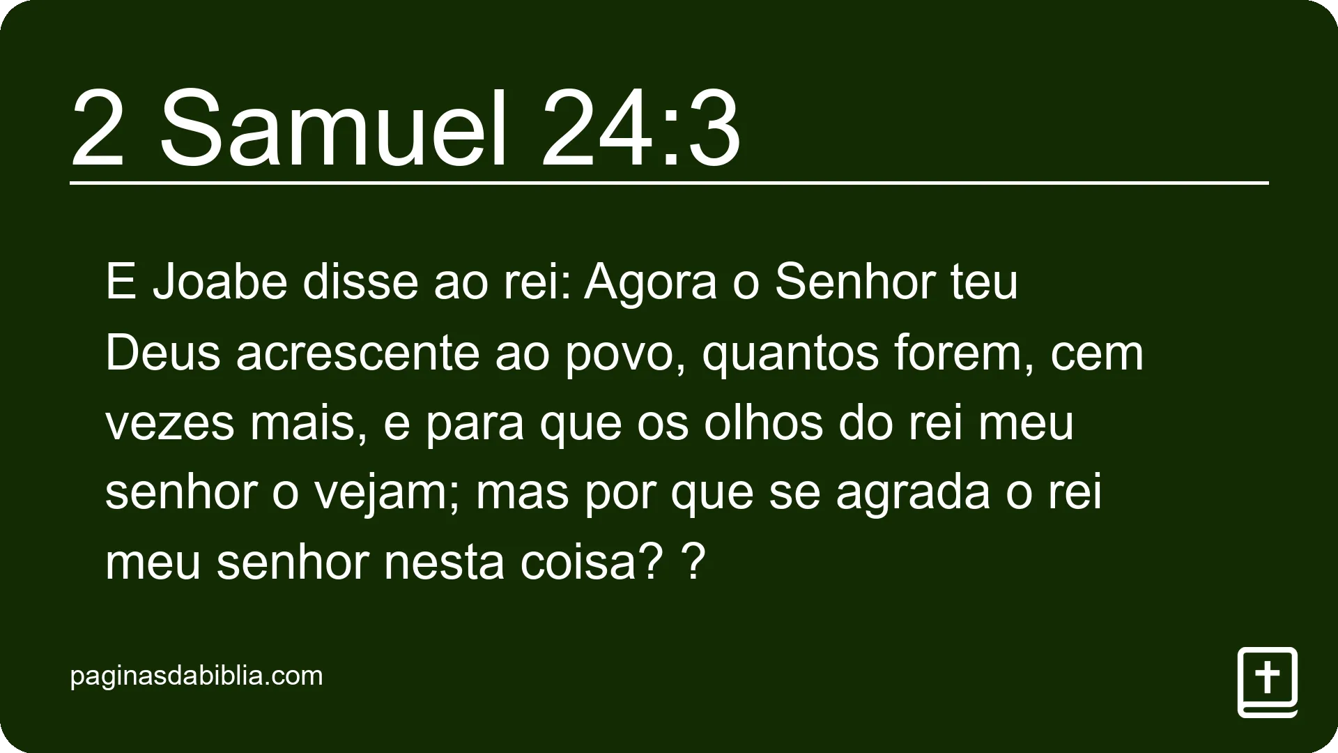 2 Samuel 24:3