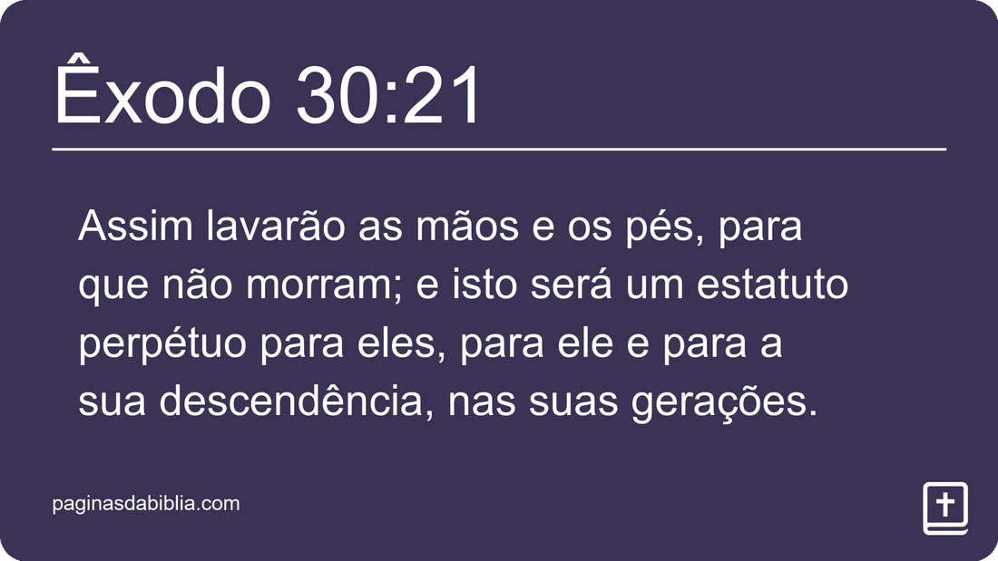 Êxodo 30:21