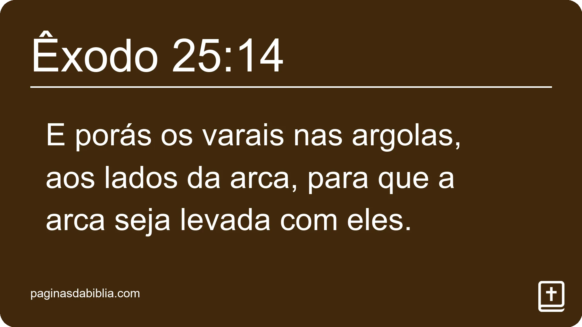 Êxodo 25:14