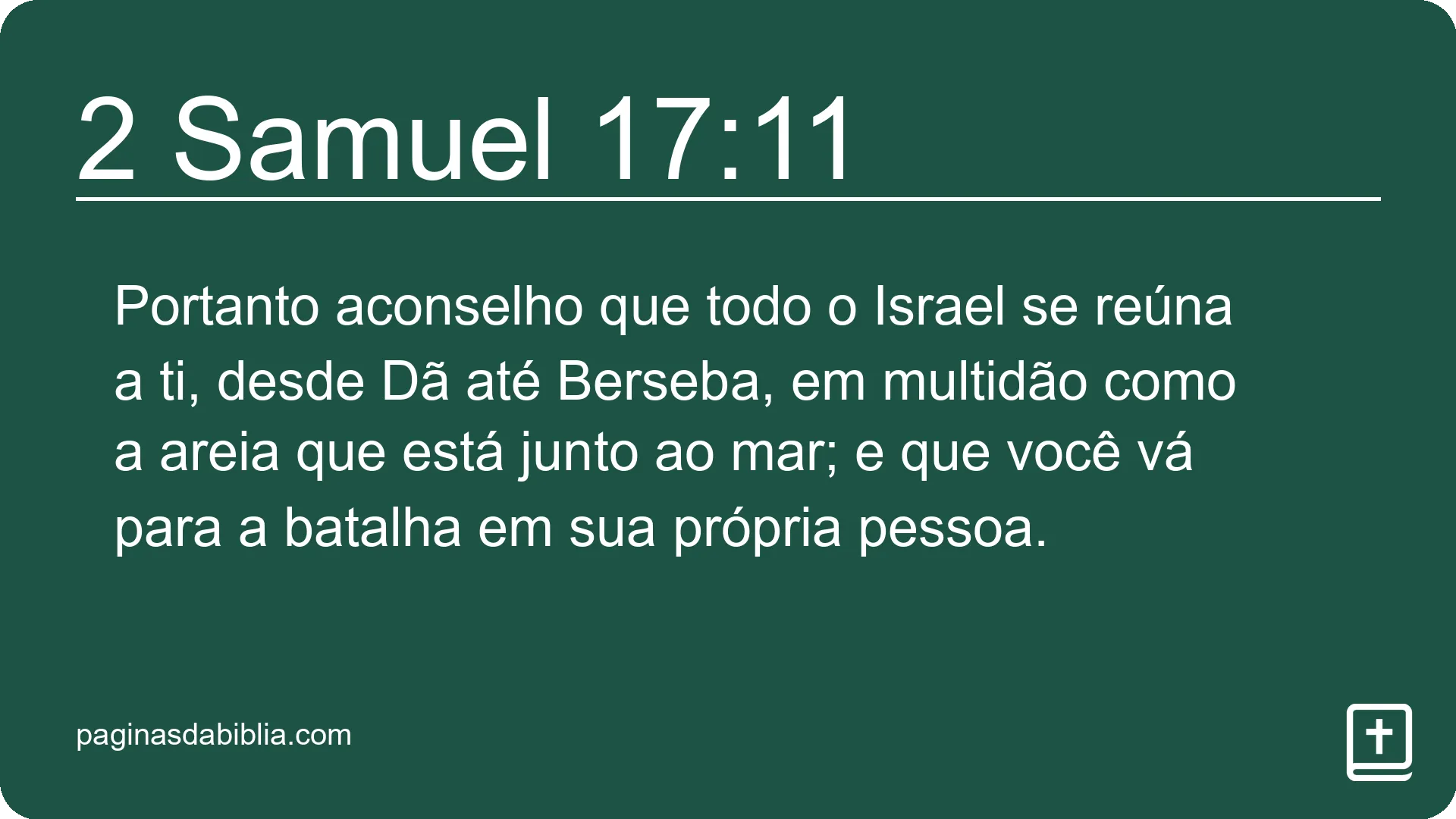 2 Samuel 17:11