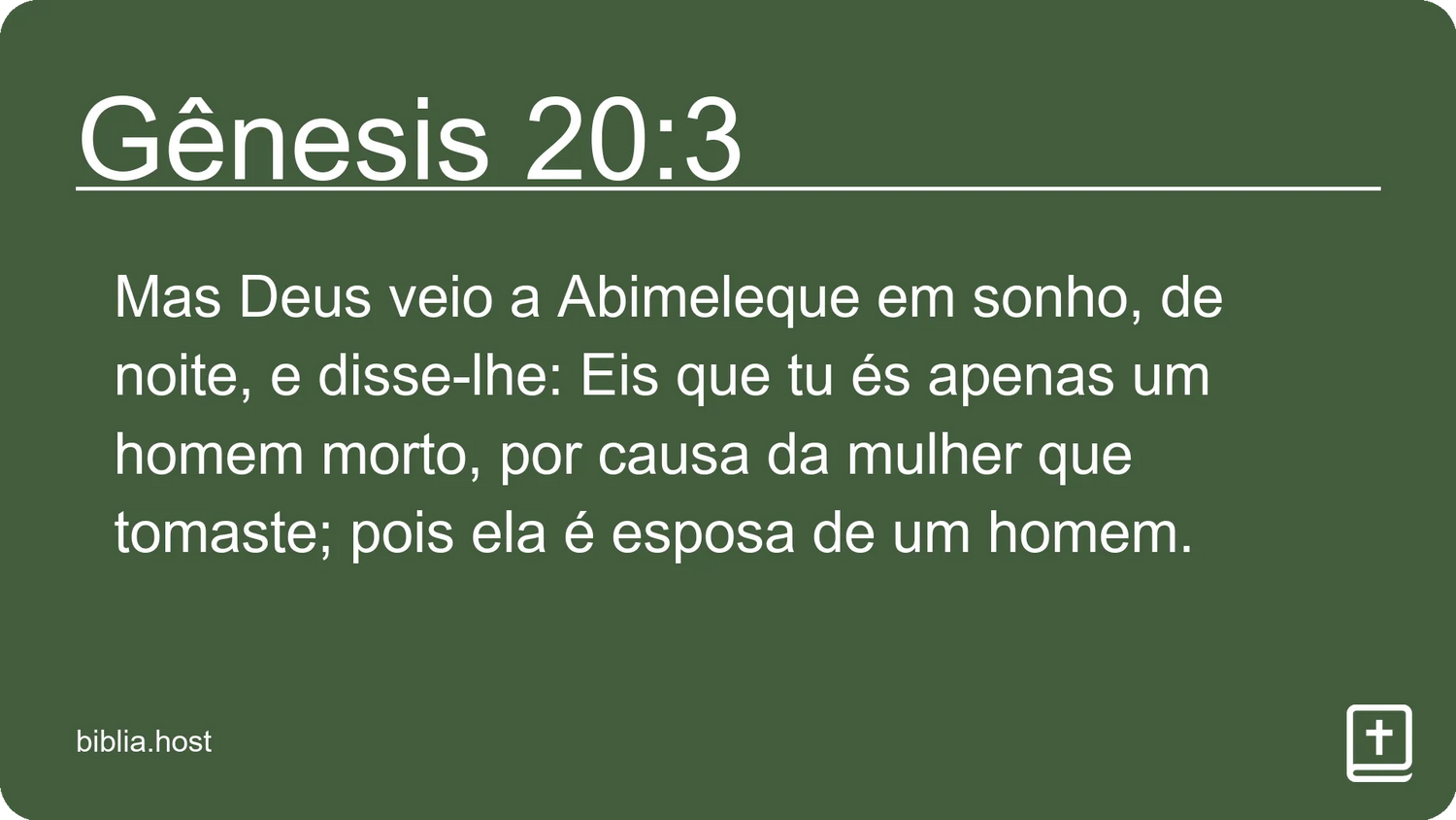 Gênesis 20:3