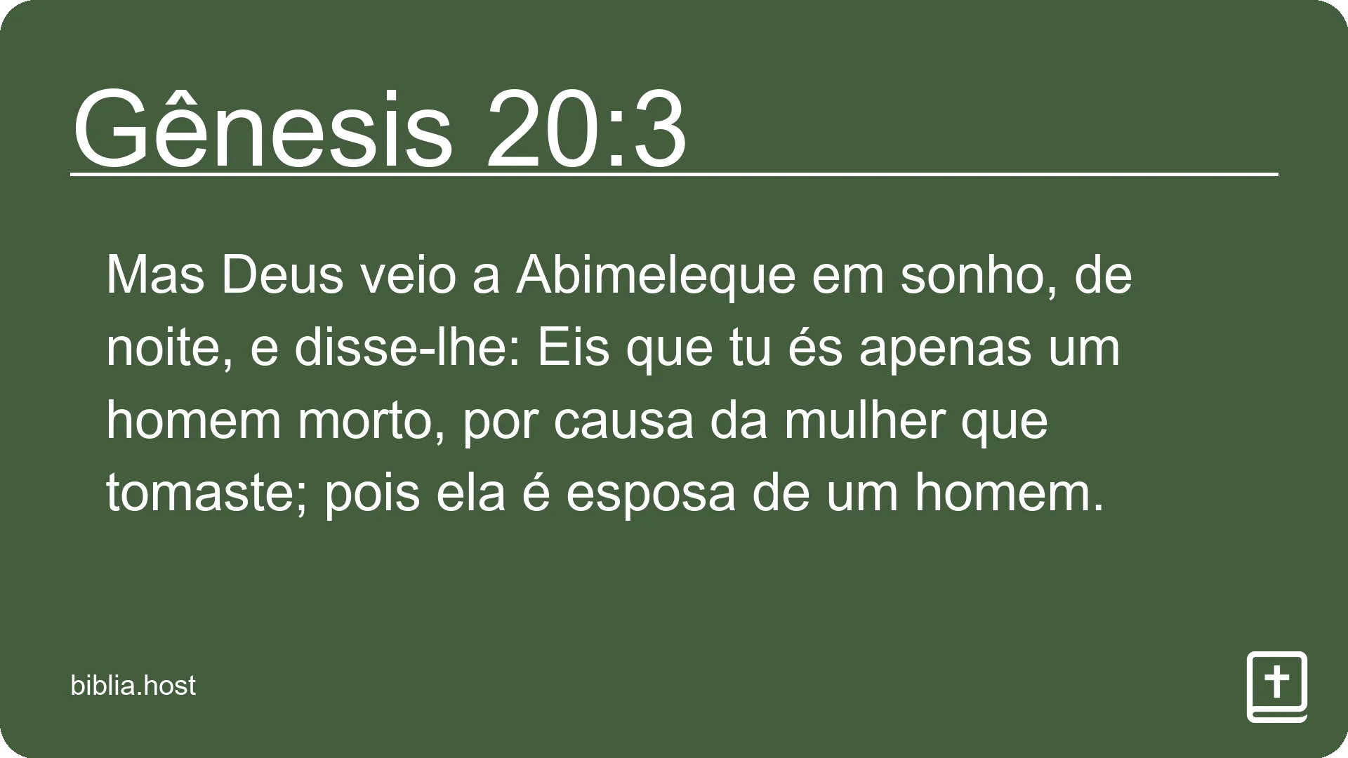 Gênesis 20:3