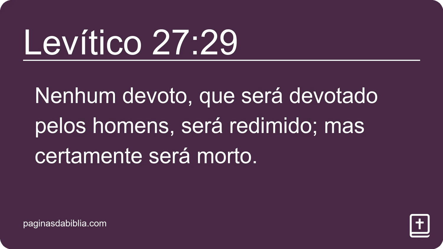 Levítico 27:29