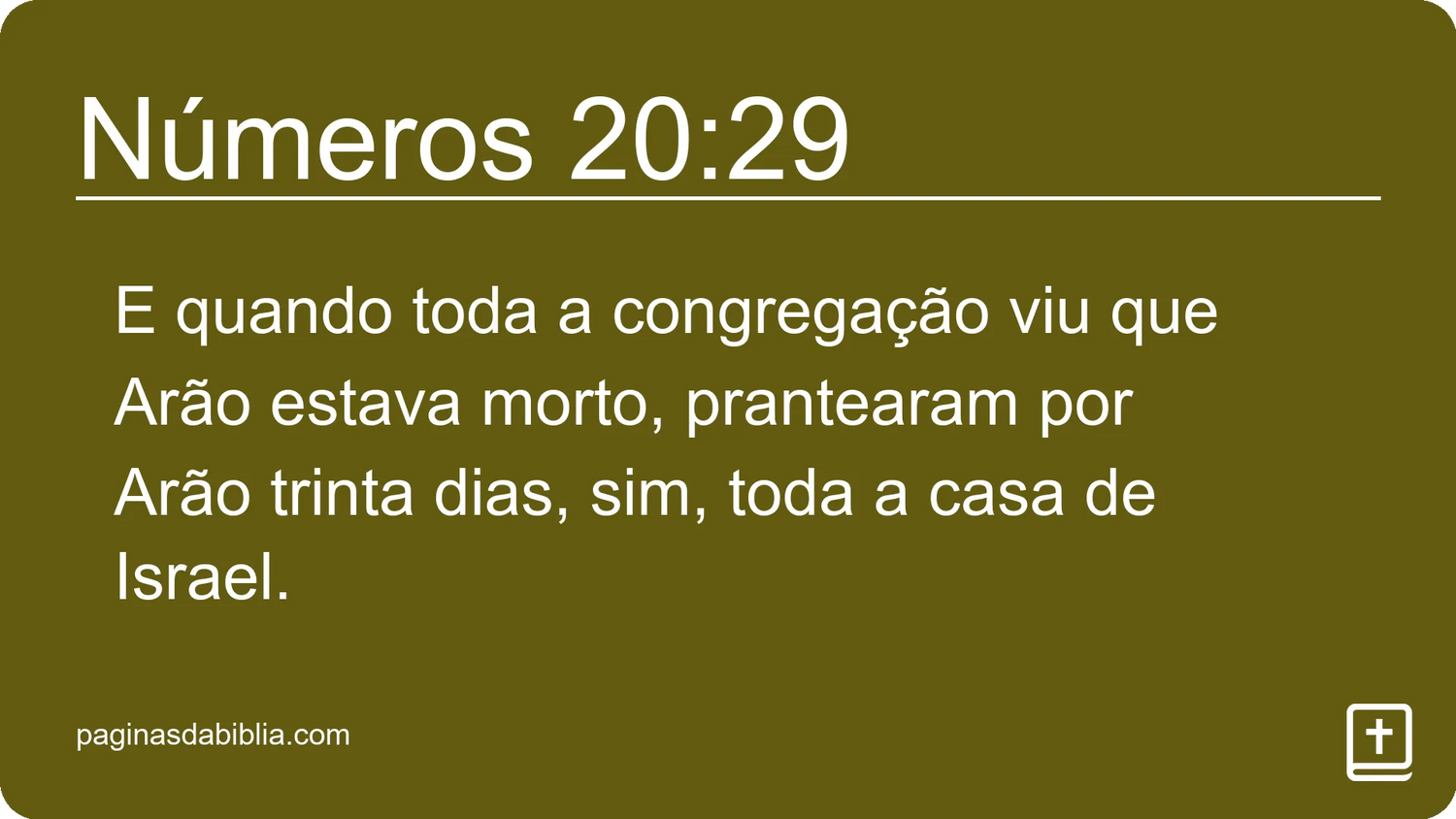 Números 20:29