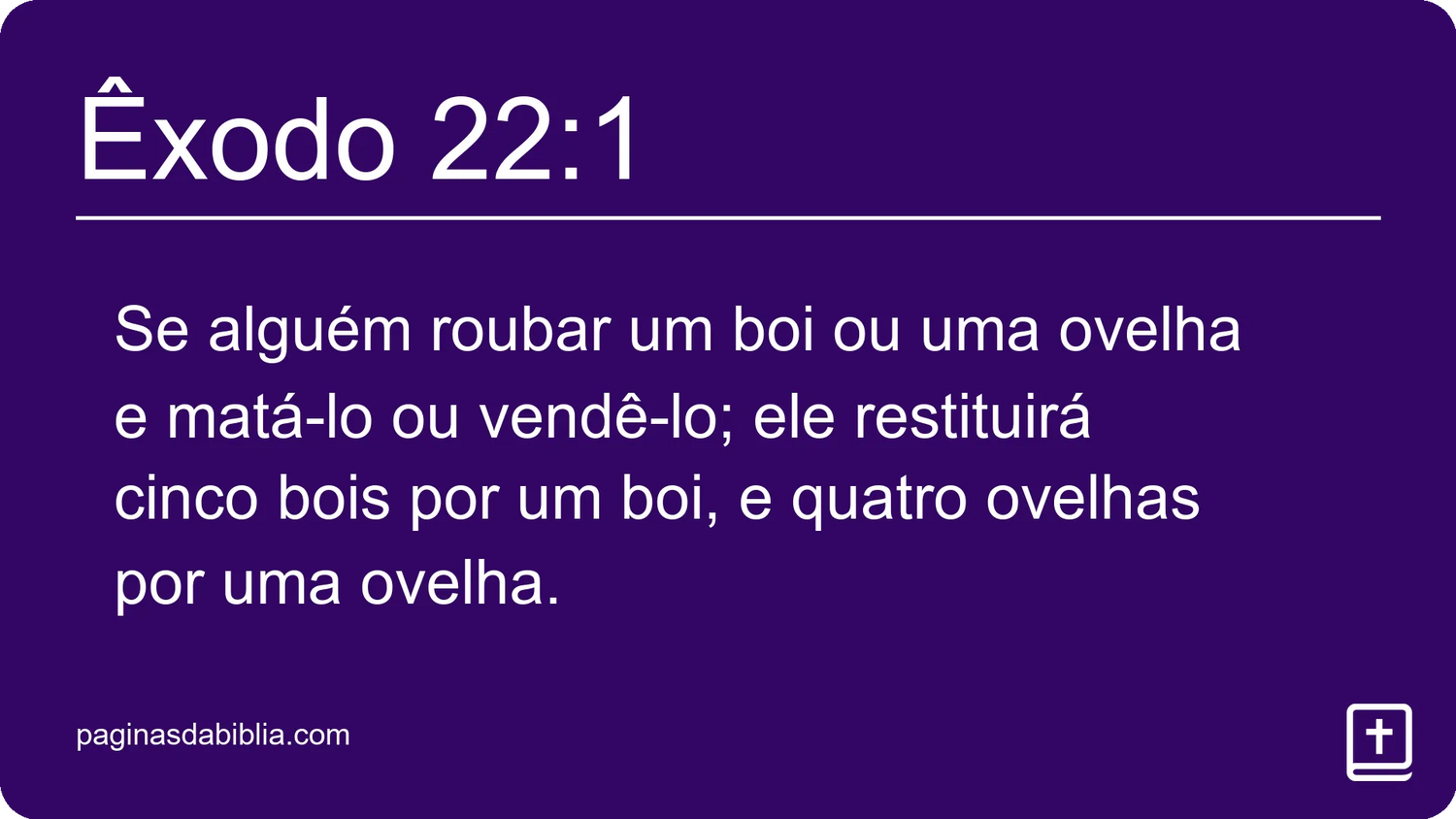 Êxodo 22:1