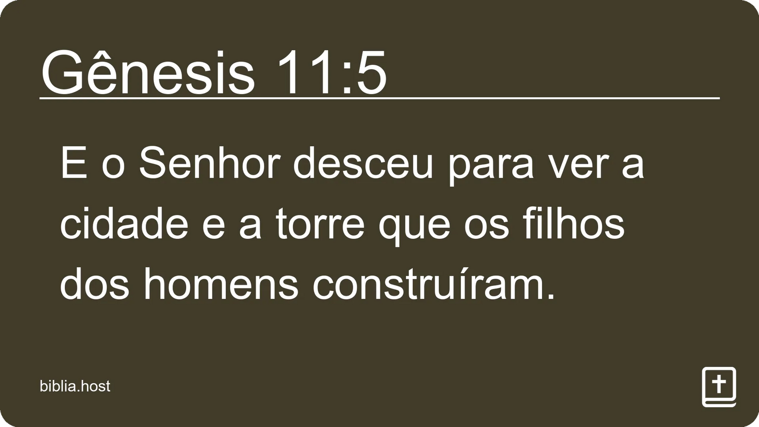 Gênesis 11:5