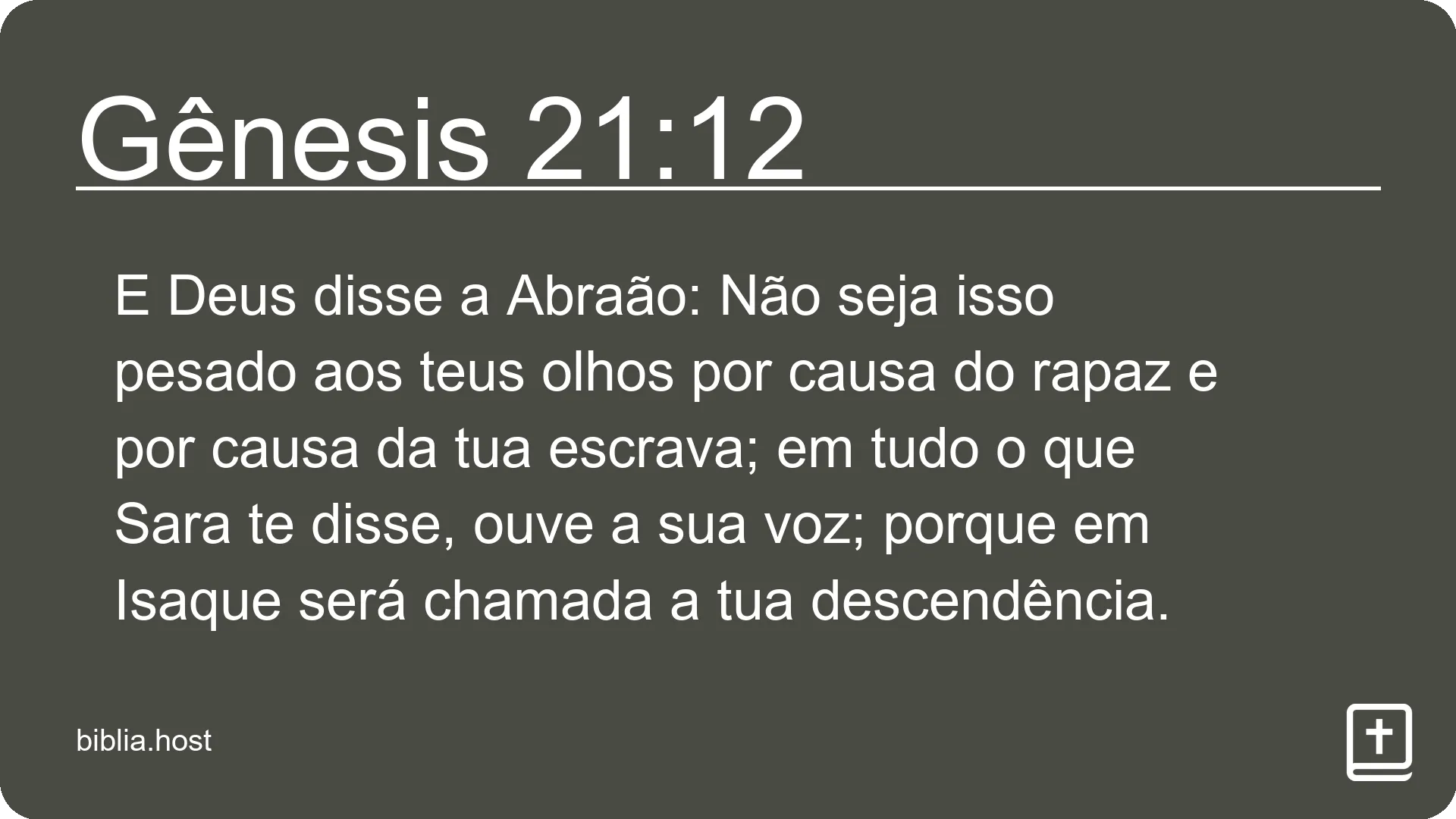 Gênesis 21:12