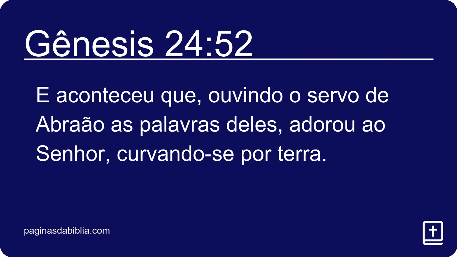 Gênesis 24:52