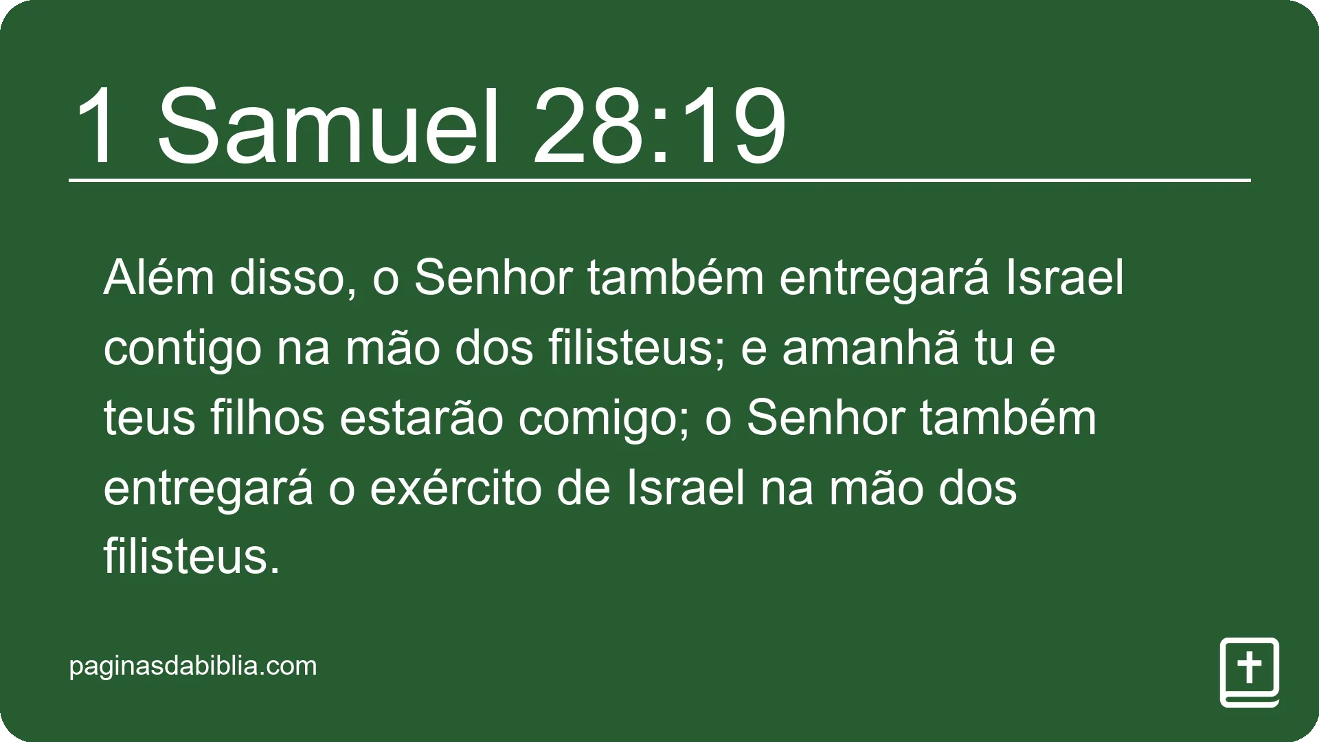 1 Samuel 28:19