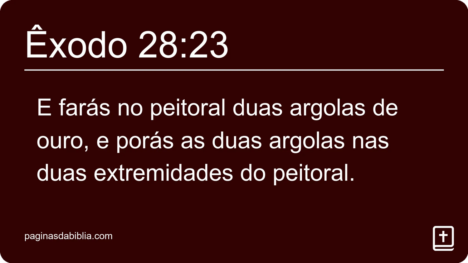 Êxodo 28:23