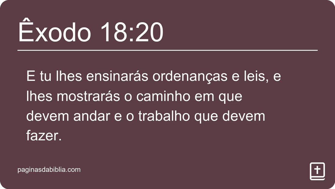 Êxodo 18:20