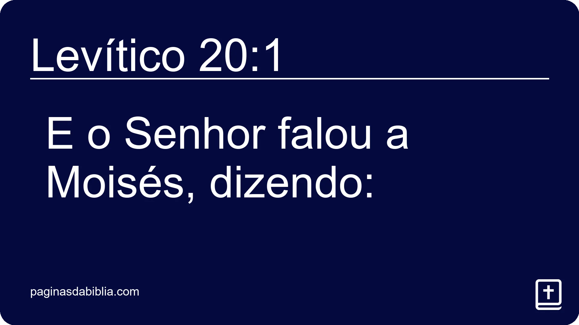 Levítico 20:1