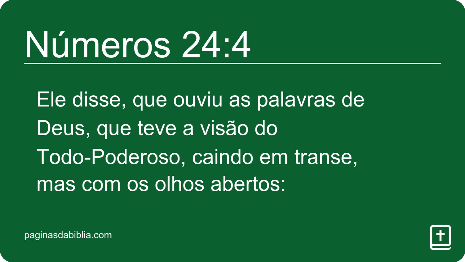 Números 24:4