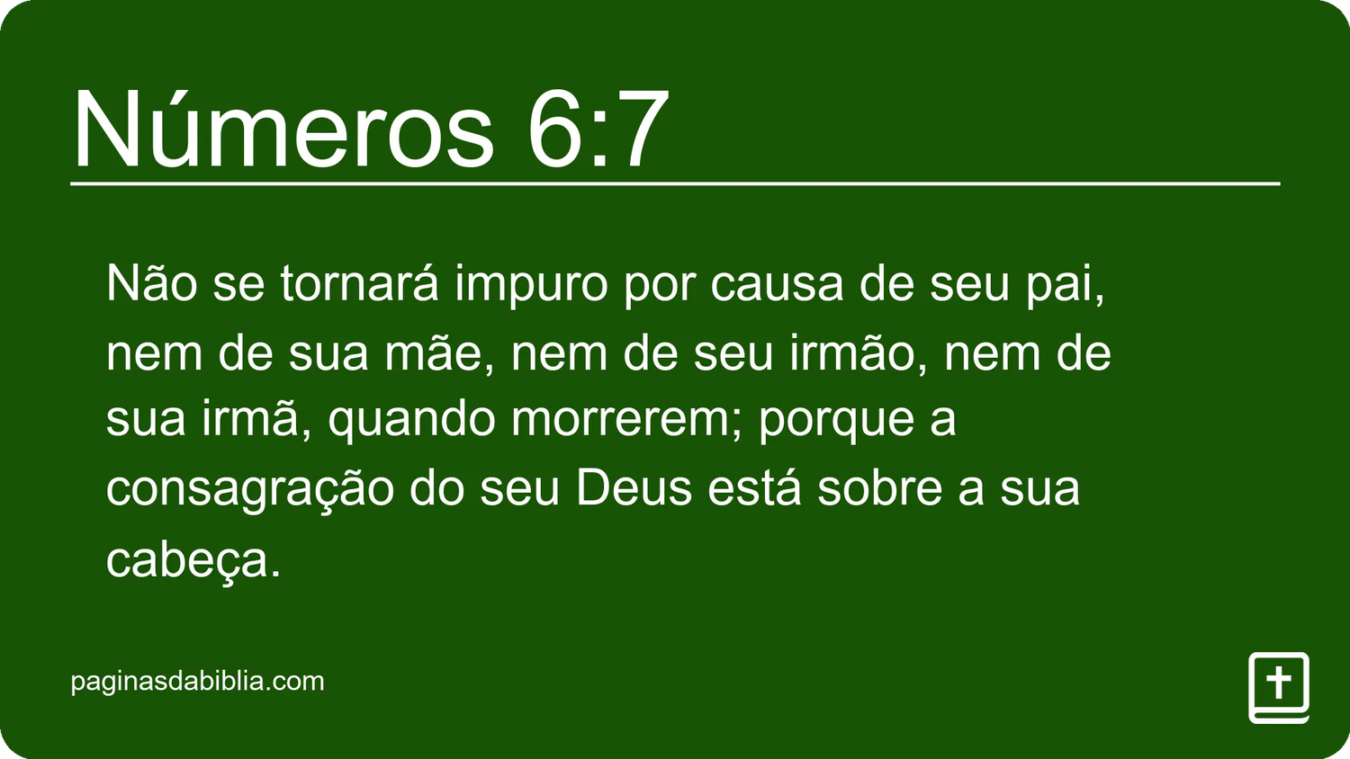 Números 6:7