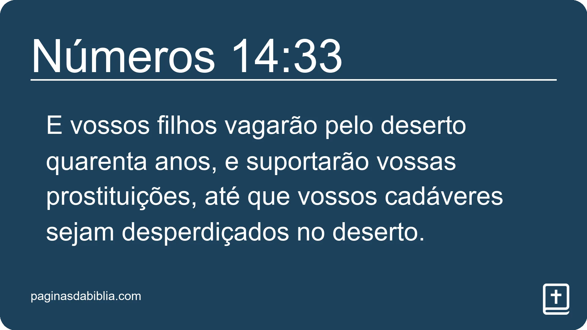 Números 14:33