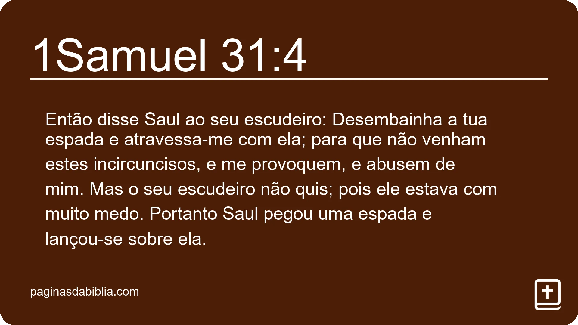 1Samuel 31:4