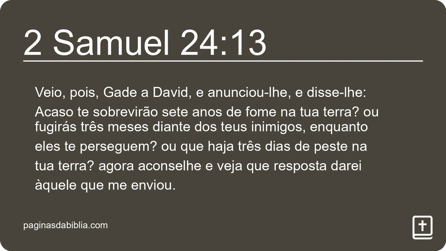 2 Samuel 24:13