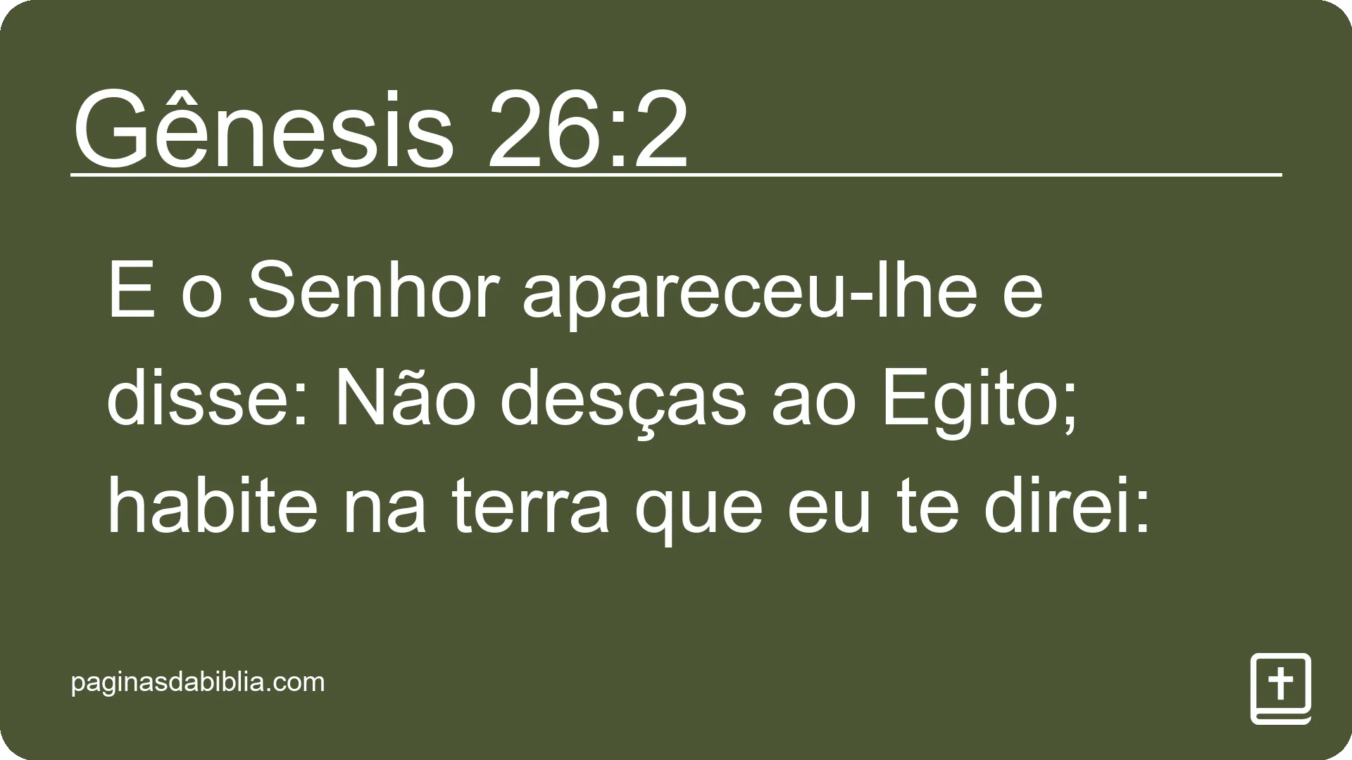 Gênesis 26:2