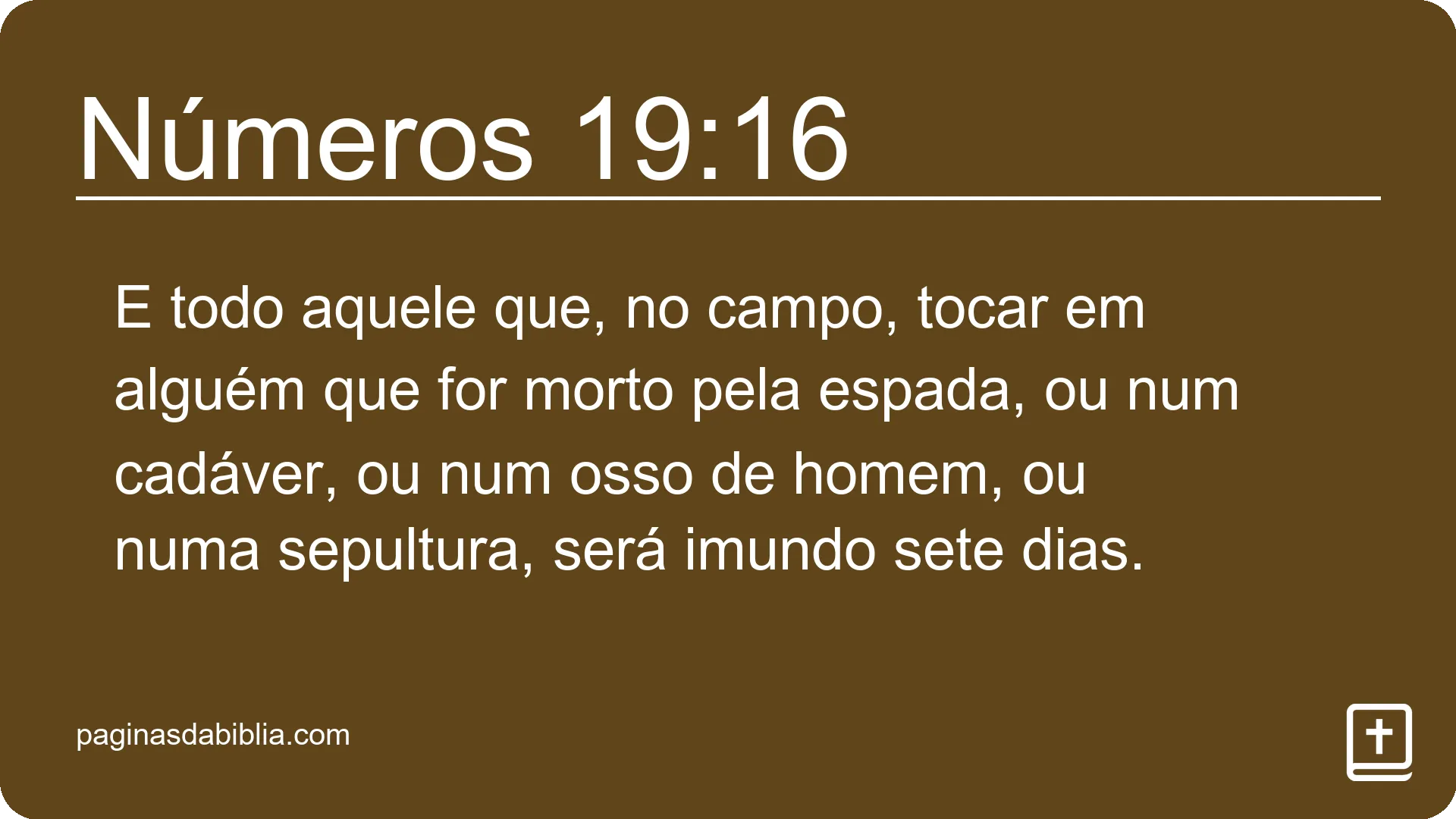 Números 19:16