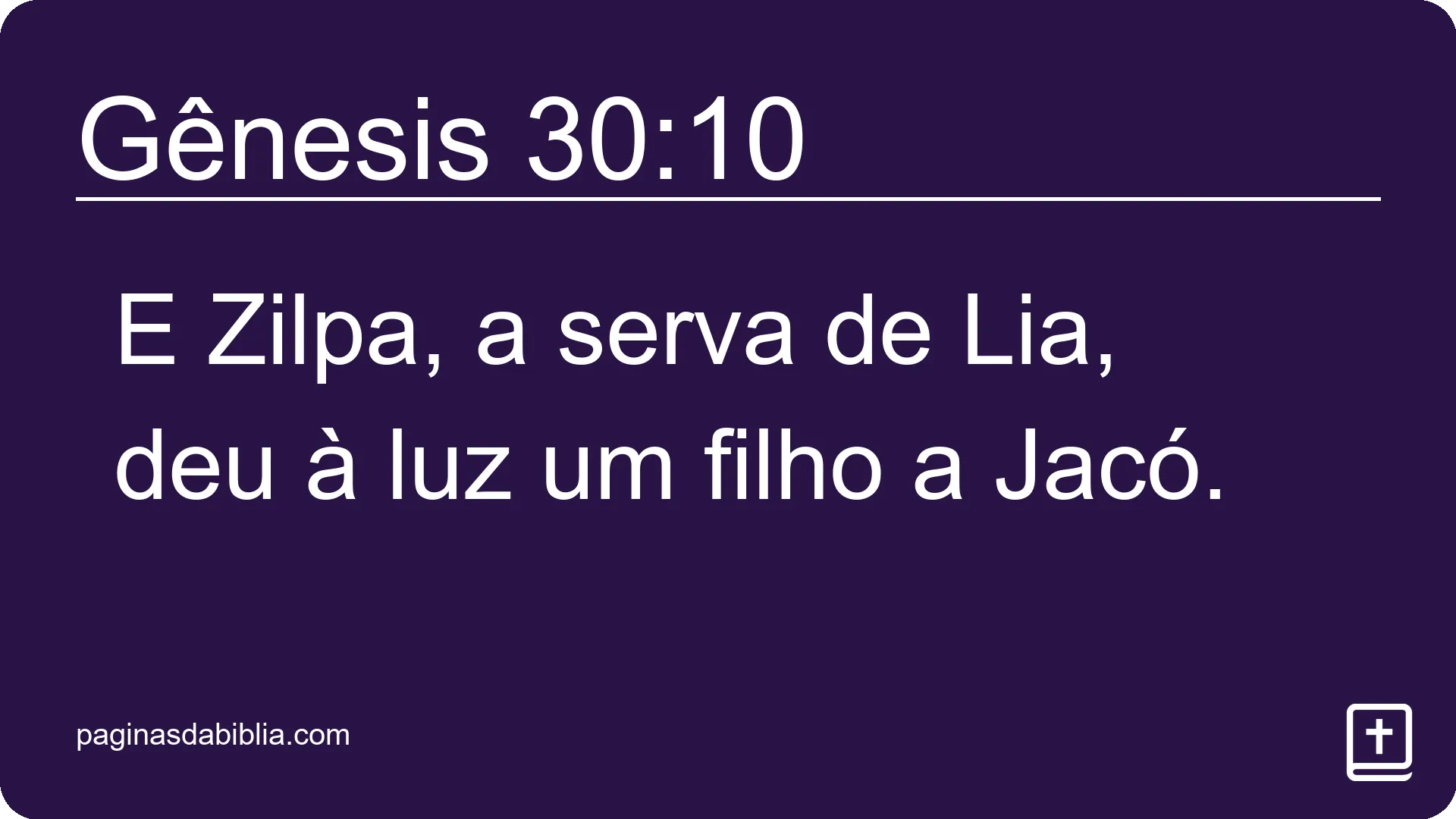 Gênesis 30:10