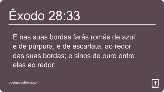 Êxodo 28:33