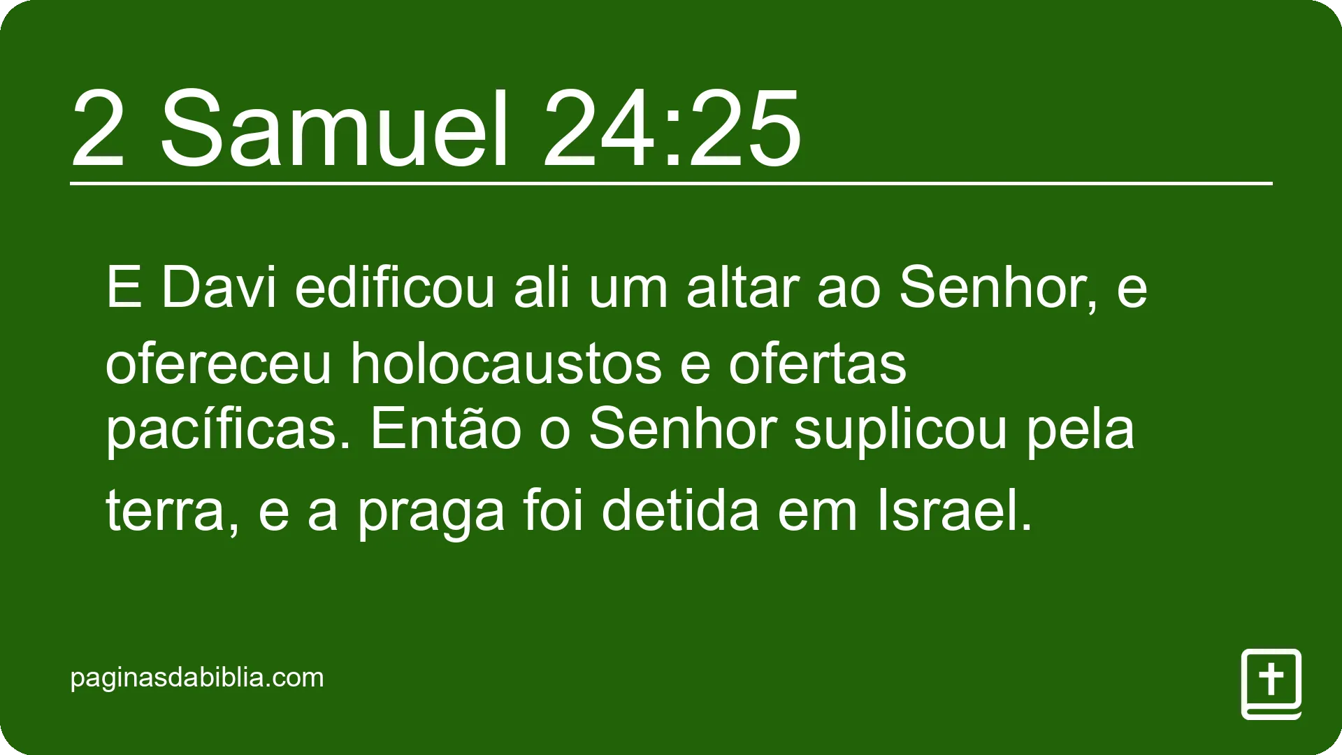 2 Samuel 24:25