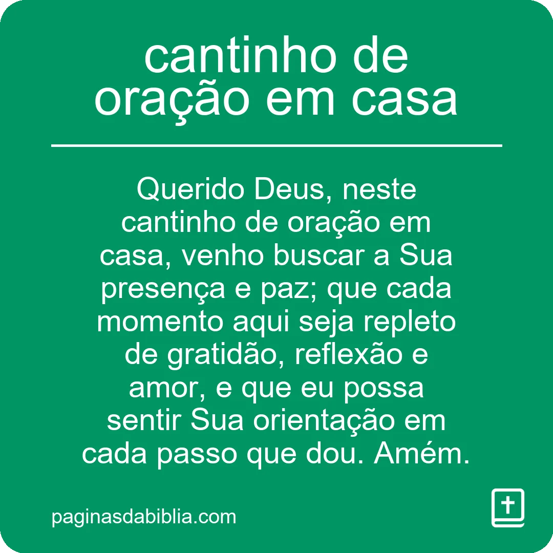 Cantinho de Oração em Casa: Conecte-se com a Fé