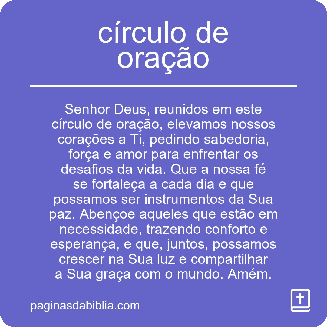Círculo de Oração: Poder Transformador Espiritual