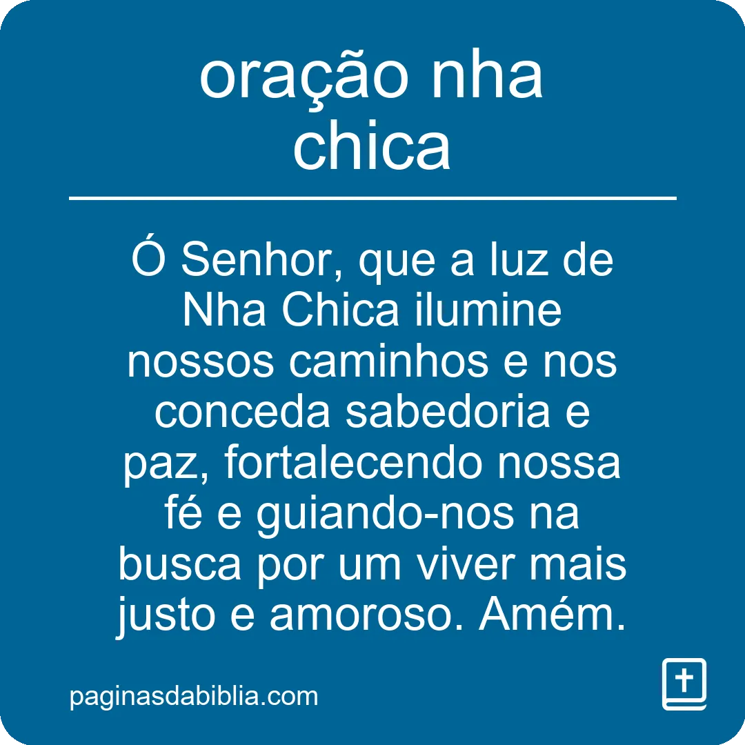 Descubra o Poder Transformador da Oração Nha Chica.