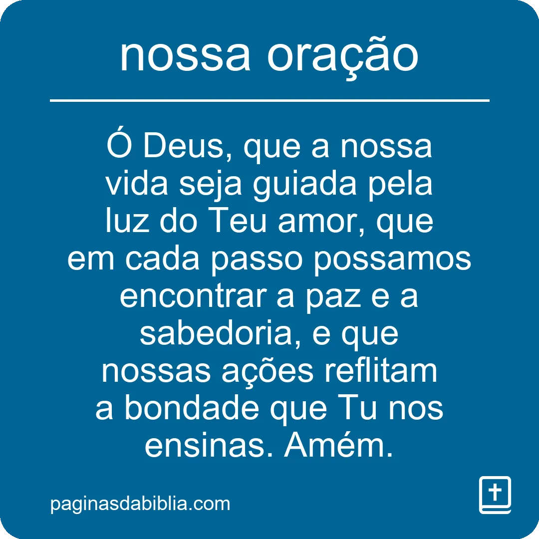 Descubra o Poder Transformador de Nossa Oração