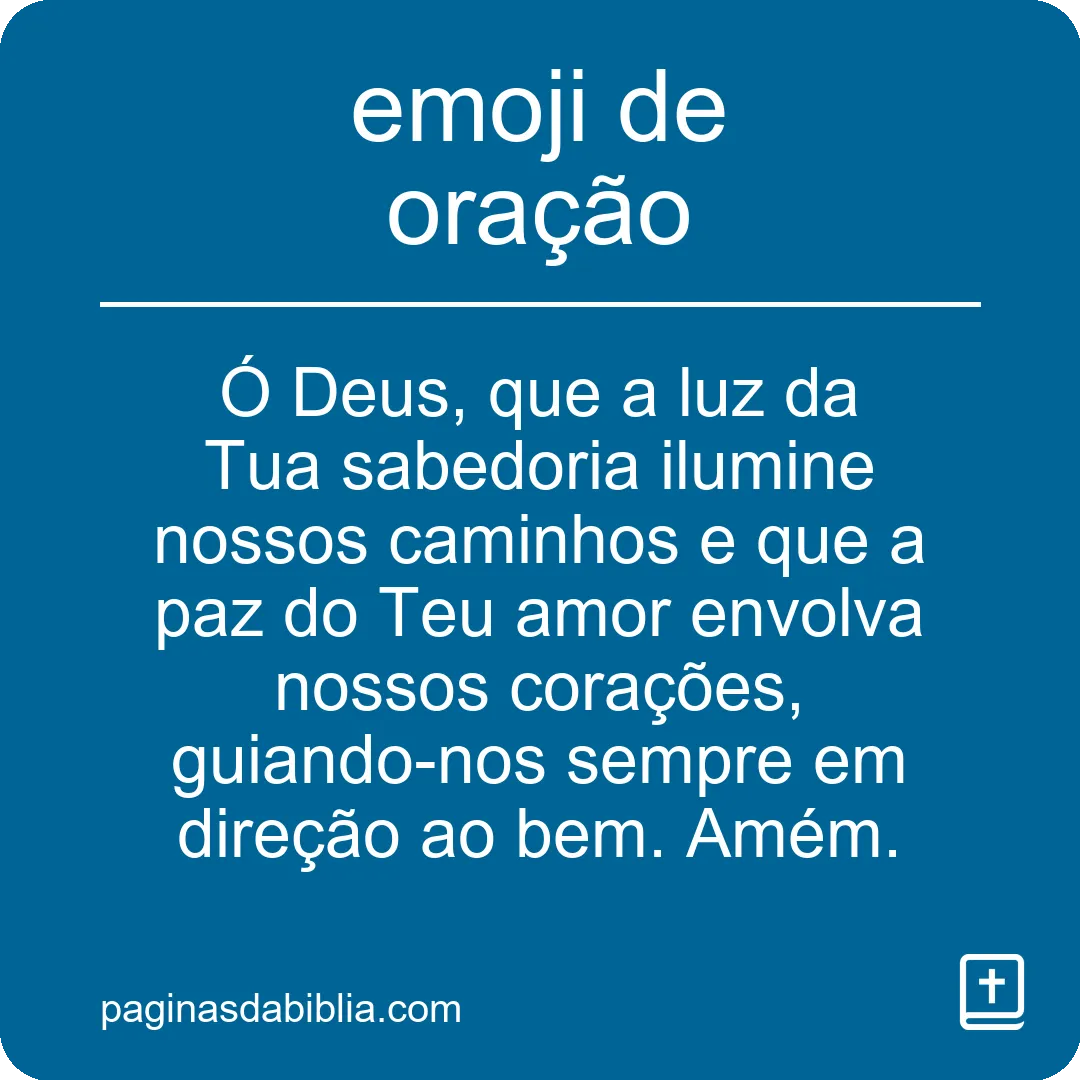Descubra o Poder Transformador do Emoji de Oração 🙏