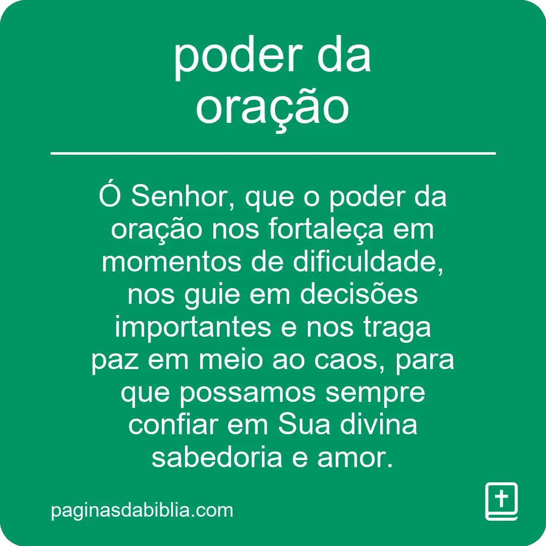 Desperte o incrível poder da oração em sua vida
