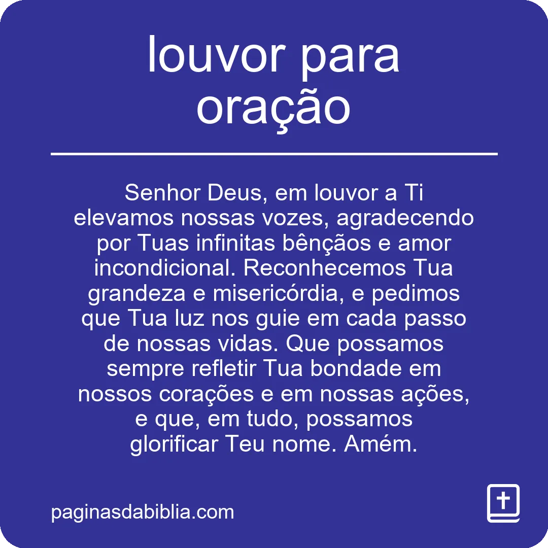 Louvor Poderoso para uma Oração Transformadora