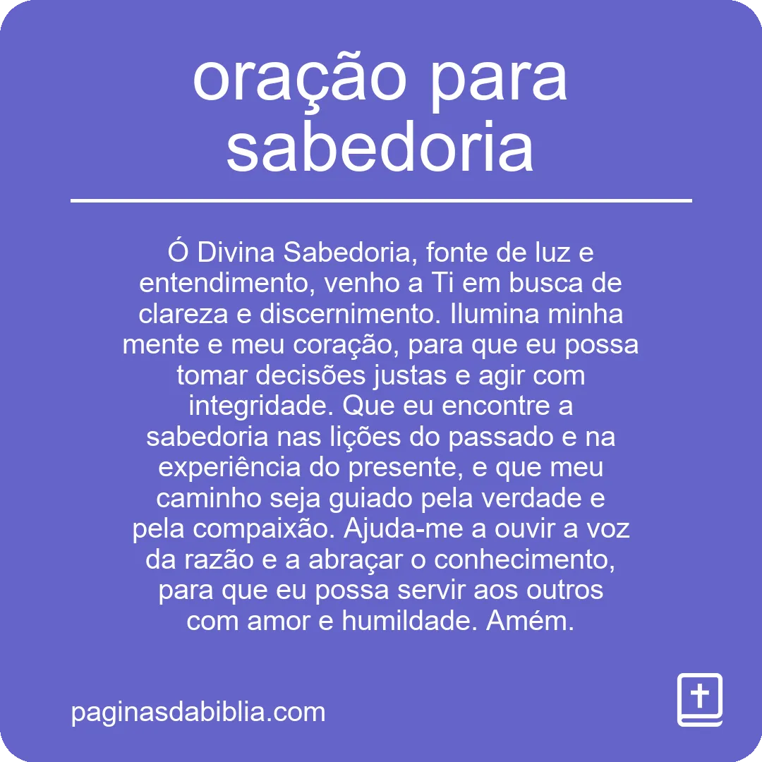 Obtenha Sabedoria com uma Poderosa Oração Espiritual