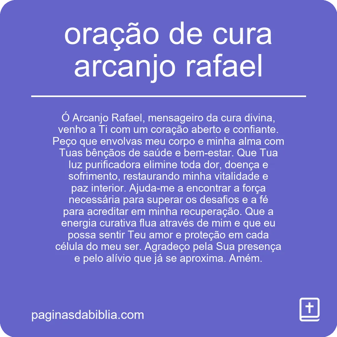 Oração de Cura com Arcanjo Rafael: Poder Transformador!