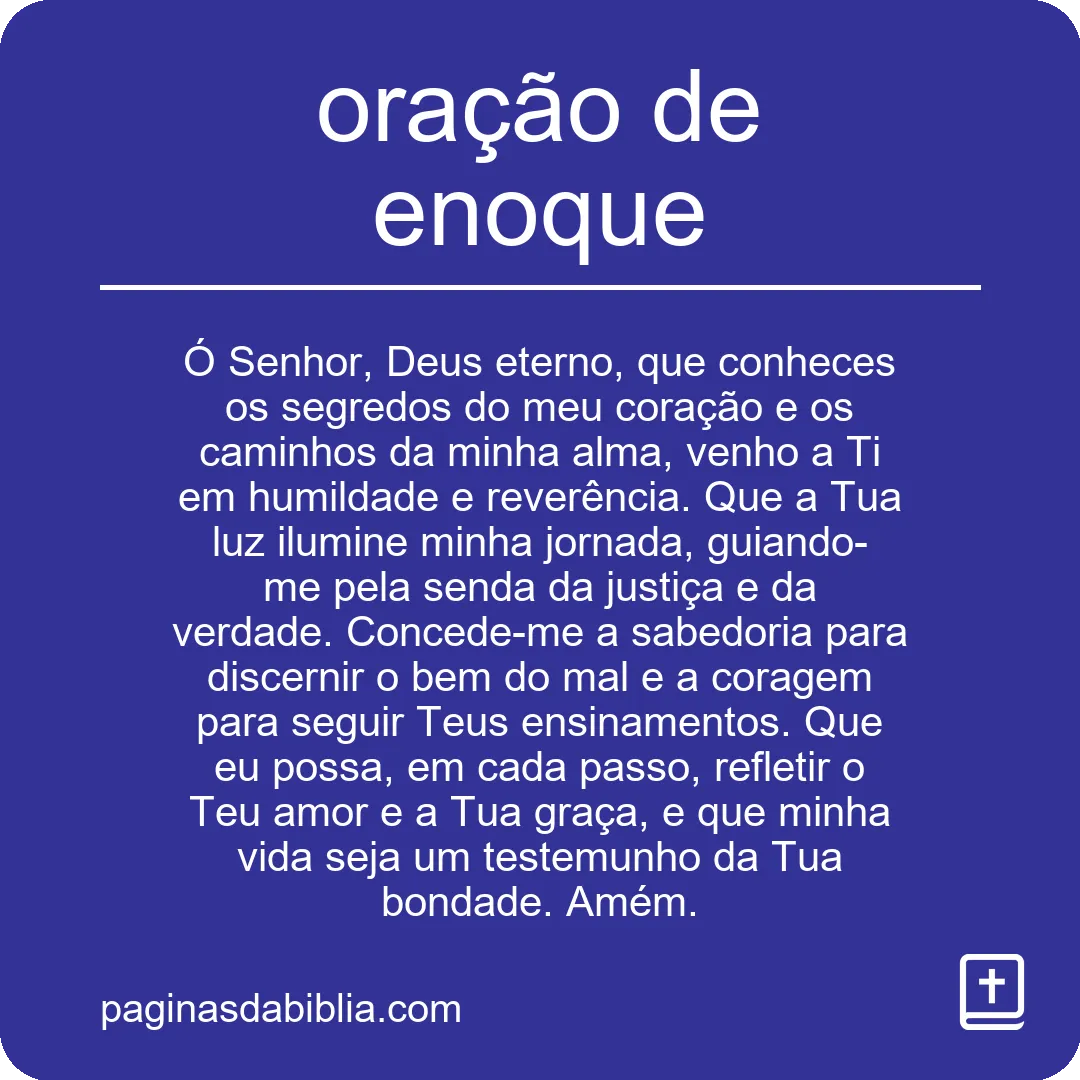 Oração de Enoque: Conexão Divina