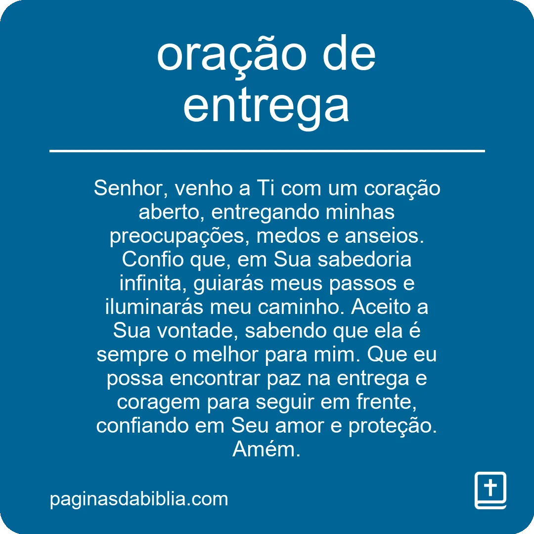 Oração de Entrega: Poder Transformador Espiritual