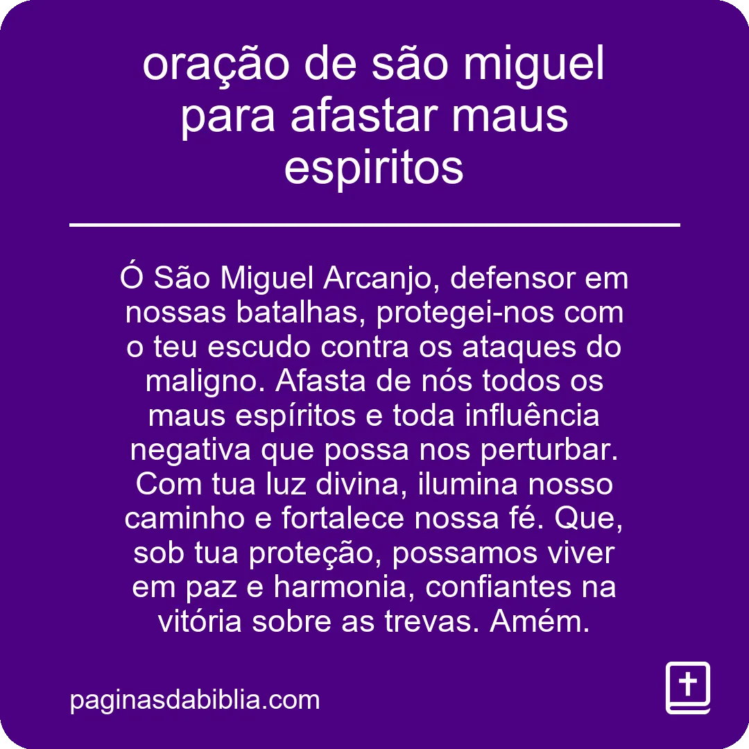 Oração de São Miguel: Poderoso escudo espiritual