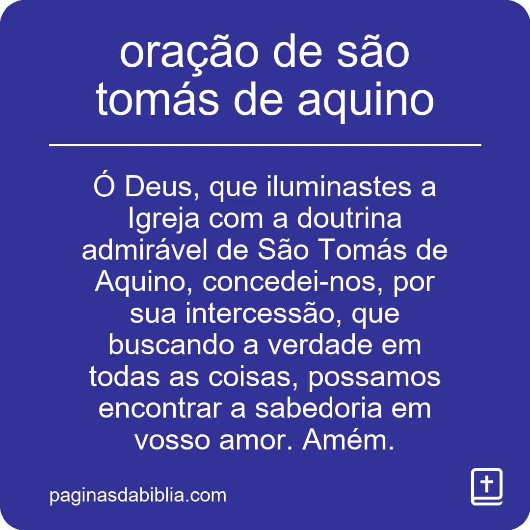 Oração de São Tomás de Aquino: Poder Espiritual Profundo.