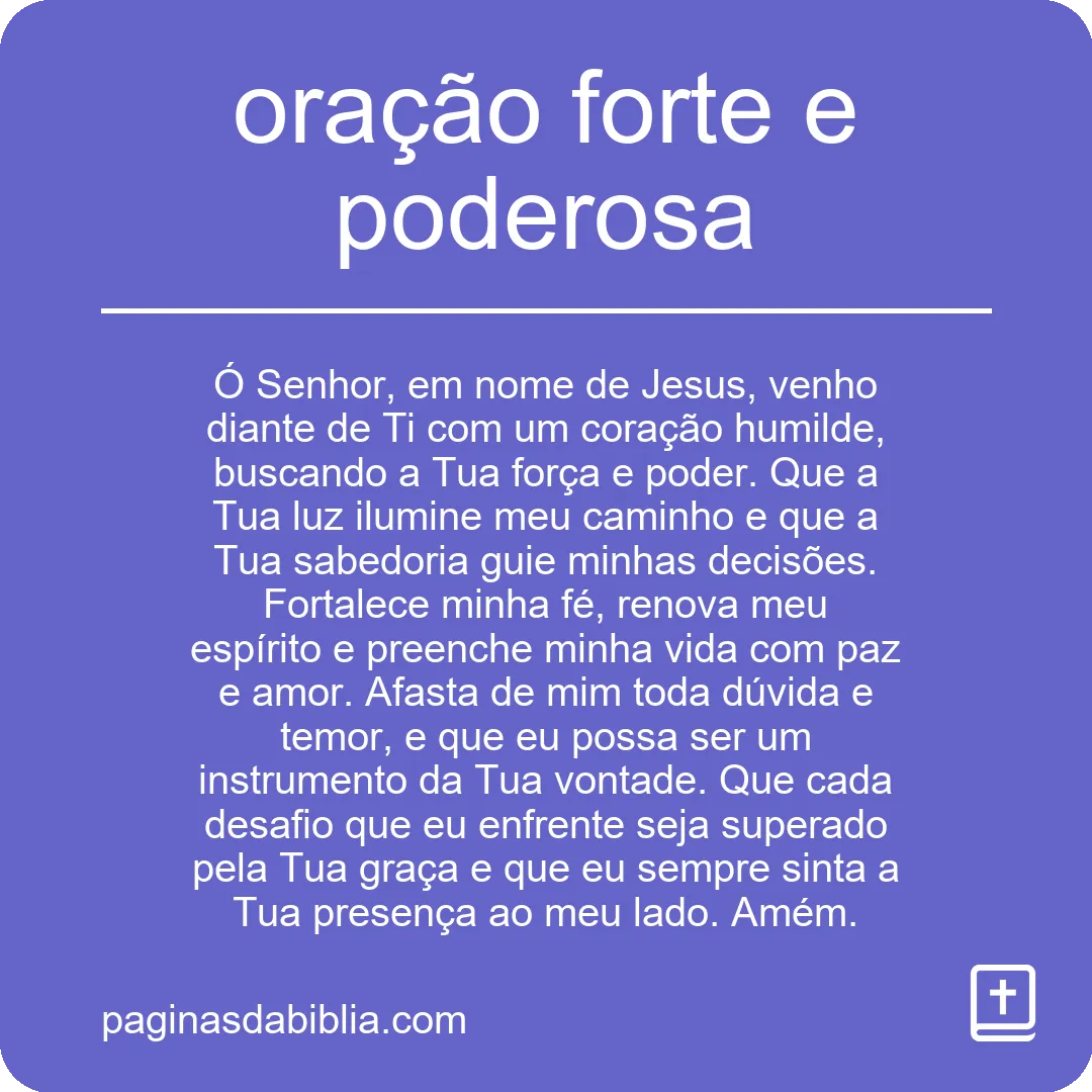 Oração Forte e Poderosa: Conexão Espiritual Transformadora