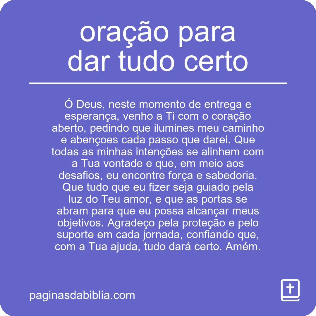 Oração para Sucesso Total