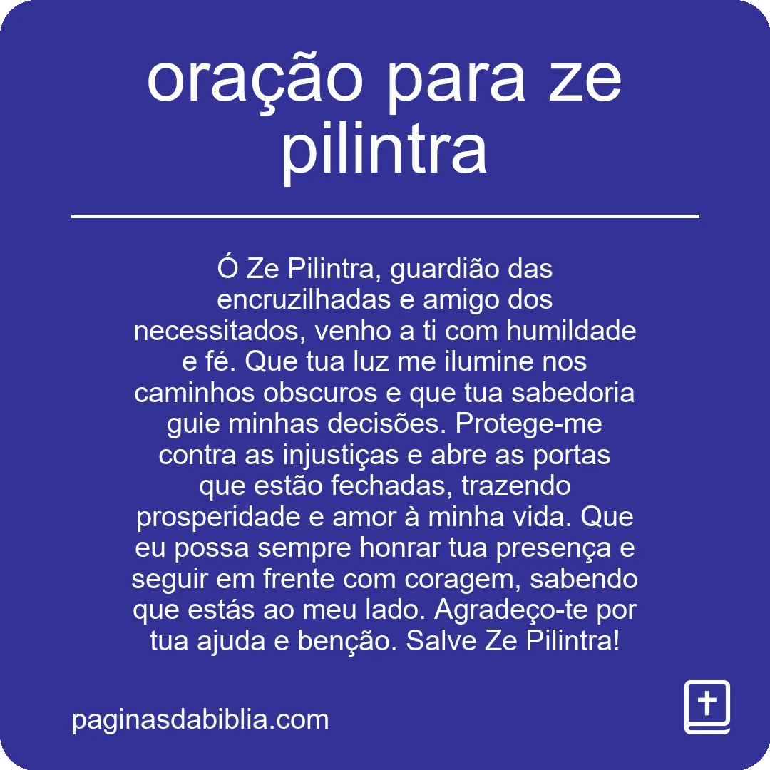 Oração para Zé Pilintra: Poder Transformador Espiritual.