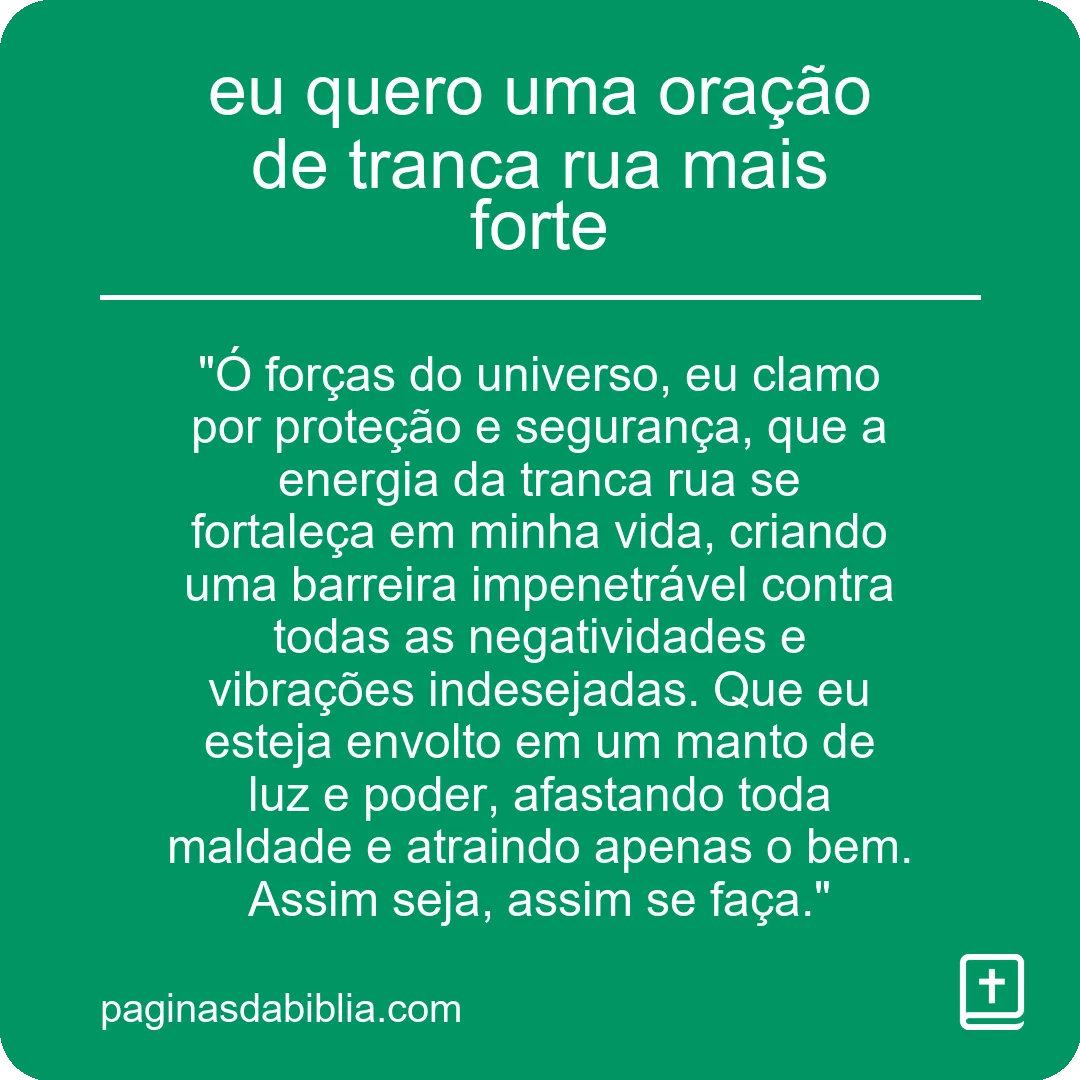 Oração poderosa a Tranca Rua: Fortaleça-me agora!
