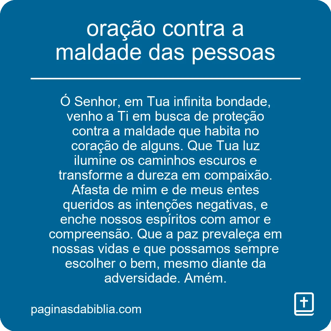 Oração Poderosa Contra a Maldade: Transformação Espiritual