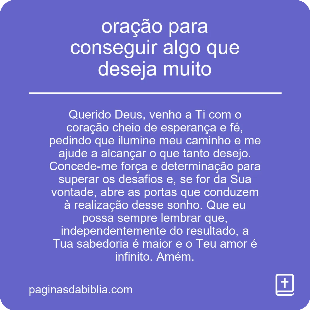 Oração Poderosa para Conquistar Desejo mais Profundo