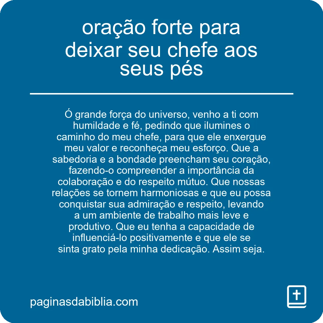 Oração poderosa para conquistar vitória no trabalho